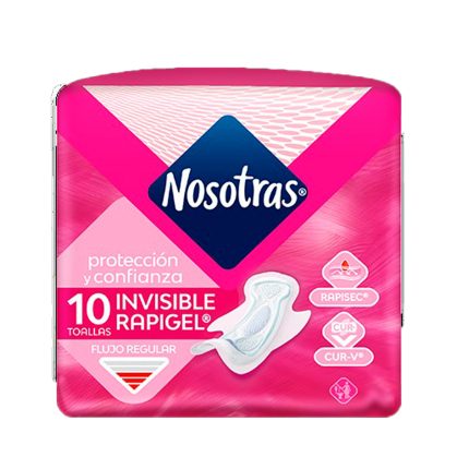 TOALLAS NOSOTRAS RAPIGEL 10 UNIDADES