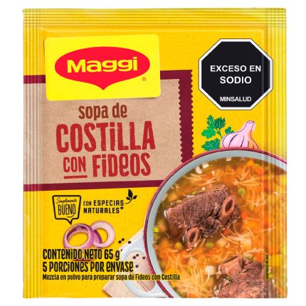SOPA MAGGI COSTILLA CON FIDEOS 65G