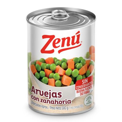 ARVEJA CON ZANAHORIA ZENU 580G