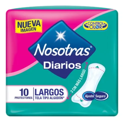 PROTECTORES NOSOTRAS LARGOS 10 UNIDADES