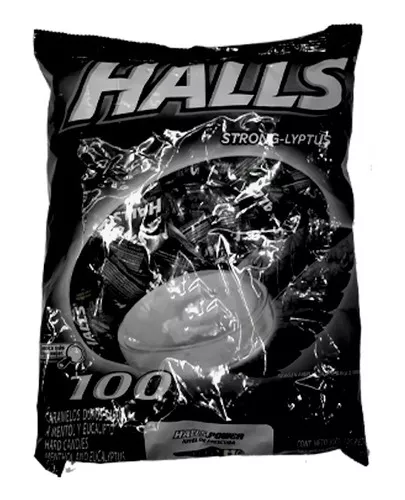 HALLS PEPA NEGRO 100UND