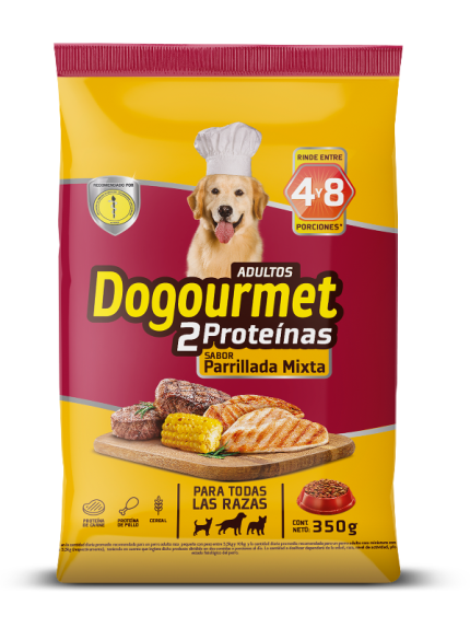 DOGOURMET 2 PROTEINAS PARRILLADA MIXTA 350G