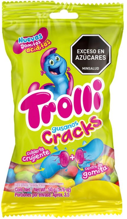 TROLLI GUSANOS CRACKS 50G
