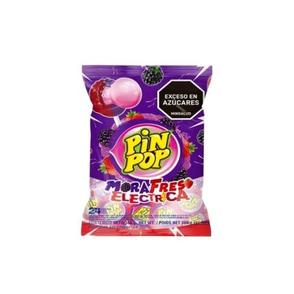 PIN POP MORA FRESA ELECTRICA X24 UNIDADES