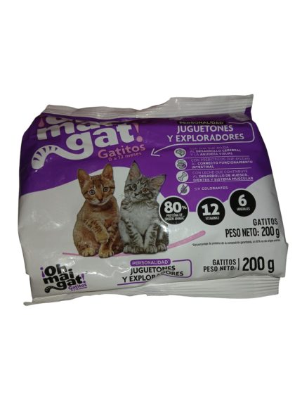 OH MAI GAT JUGUETONES Y EXPLORADORES 200G