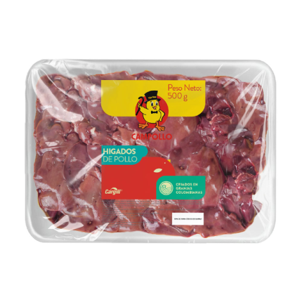 HIGADO DE POLLO EN BANDEJA 500G