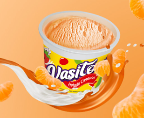 VASITO DE HELADO DE MANDARINA