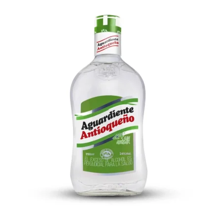 AGUARDIENTE BOTELLA VERDE 750ML