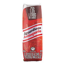 AGUARDIENTE TETRA ROJO 1,05 LITROS